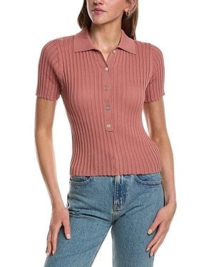 525 America Maya Semi Sheer Top - Red