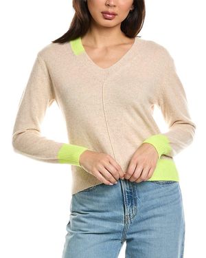 Brodie Cashmere Colour Pop Maria 100% Cashmere Jumper - Blue