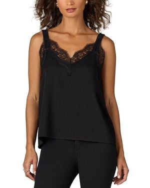 Wit & Wisdom Petite Woven Tank - Black