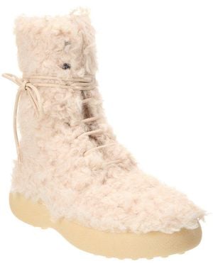 Tod's Gommini Cassetta Leather Boot - Natural