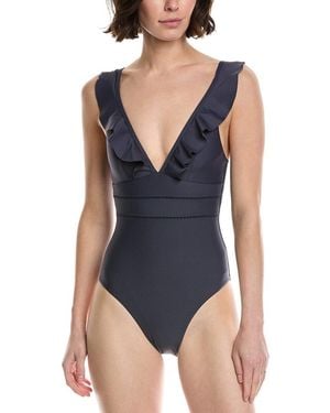 Monte and Lou Multi Frill One Piece - Blue