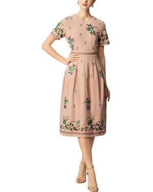 Amanda Royal Midi Dress - Natural