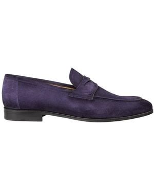 Mezlan Caro Suede Penny Loafer - Blue