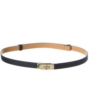 Persaman New York Leather Belt - White