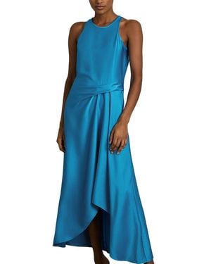 Reiss Micah Drape Occasion Dress - Blue