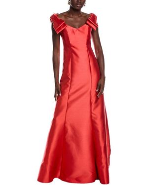 Rene Ruiz Off-The-Shoulder Mermaid Gown - Red