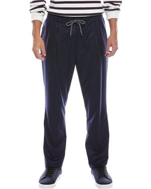 Brunello Cucinelli Leisure Fit Wool Pant - Blue