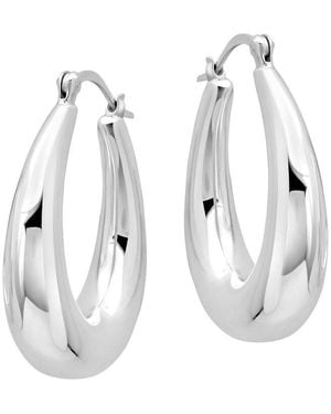 MaxColor Dangle Earrings - White
