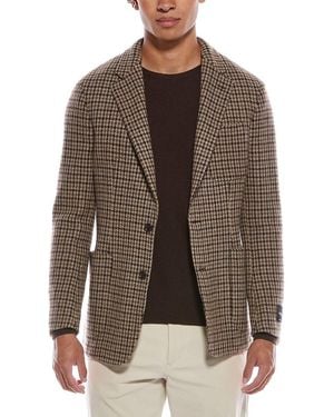 Todd Synder X Champion Wool-Blend Houndstooth Sport Jacket - Brown