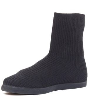 The Row Cotton Knitted Sock Boot (Authentic Pre-Loved) - Blue