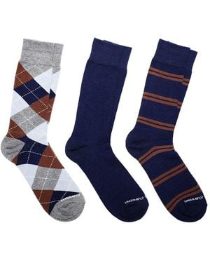 Unsimply Stitched Set Of 3 Sock - Blue