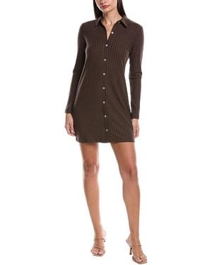 Michael Stars Kayla Button-Down Cardigan Dress - Brown