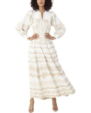 Hale Bob Tiered Maxi Dress - White