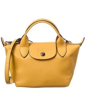 Longchamp Le Pliage Xtra Xs Leather Handbag - Metallic
