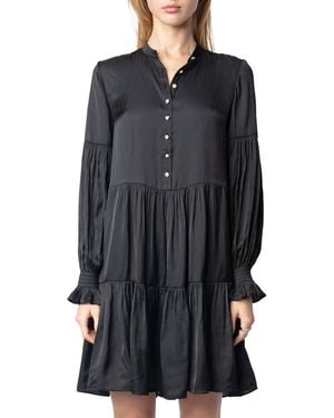 Zadig & Voltaire Randy Satin Dress - Black