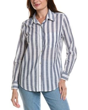 LOLA RIVER Stripe Shirt - Blue