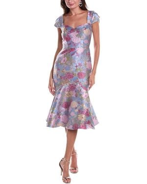 THEIA Logen Cocktail Dress - Purple