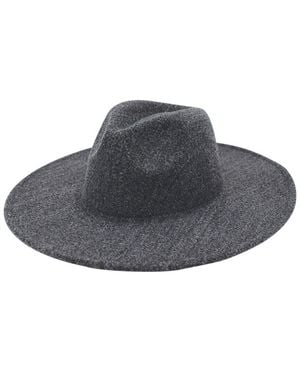 San Diego Hat Wide Brim Fedora - Grey