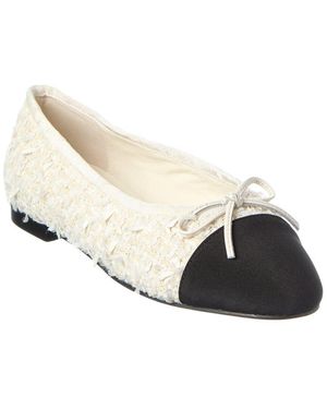 Tiffany & Fred Paris Leather Ballet Flat - Natural