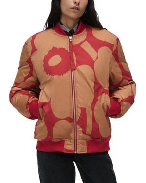 Marimekko Blossa Unikko Padded Coat - Red