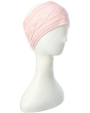 Brodie Cashmere Cable Cashmere Headband - White