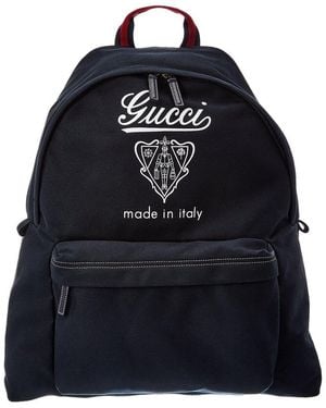 Gucci Canvas Backpack - Black