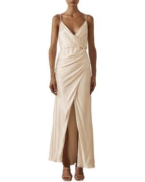 Shona Joy La Lune Cross Draped Maxi Dress - Natural
