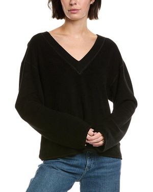 Bella Dahl Reversed French Terry Sweatshirt - Black