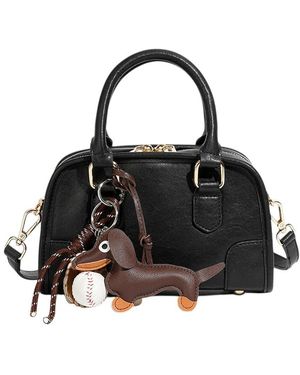Adele Berto Leather Clutch - Black