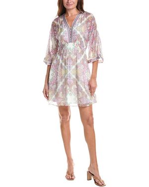 Hale Bob Emerie Silk-Blend Mini Dress - Natural
