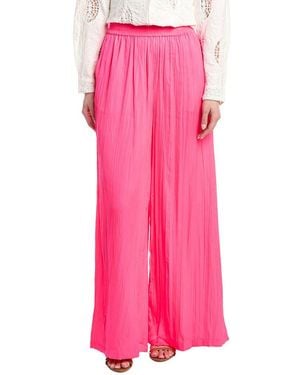 L'Agence Lillian Wide Leg Pant - Pink