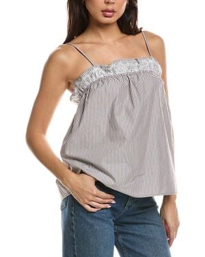Kenneth Cole Shirred Neckline Cami - Grey