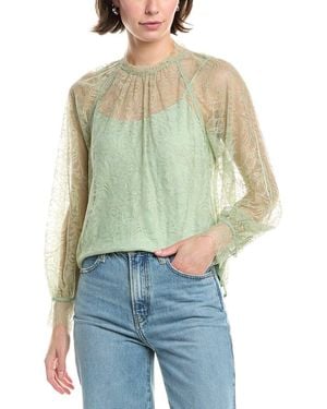 Rebecca Taylor Lace Top - Green
