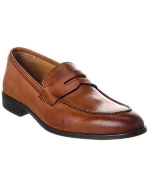 M by Bruno Magli Ricci Leather Penny Loafer - Brown