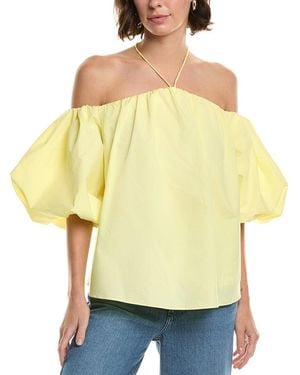 MILLY Poplin Mini Top - Yellow