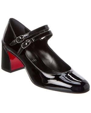 Christian Louboutin Miss Jane 55 Patent Pump - Black