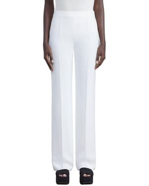 Lafayette 148 New York Plus Gates Side Zip Flared Pant - White