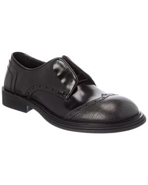 Ferragamo Festo Leather Derby - Black