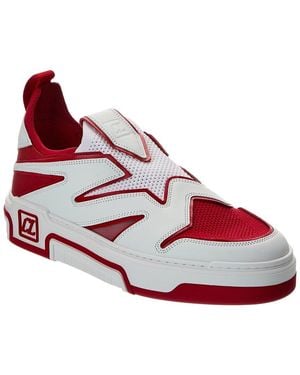 Christian Louboutin Astroflash Leather Trainer - Red
