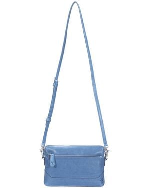 Frye Melissa Leather Crossbody - Blue