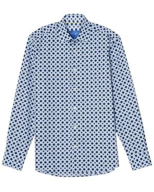 Robert Talbott Reynolds Foulard Print Shirt - Blue