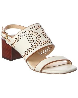 Tod's Leather Sandal - White