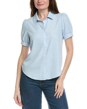 Philosophy Woven Solid Top - Blue