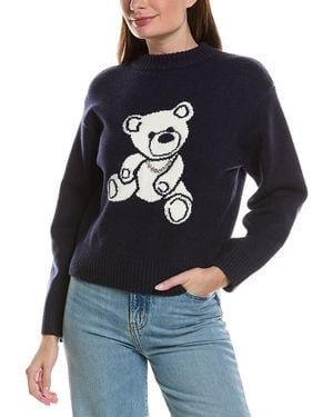 English Factory Teddy Bear Knit Sweater - Blue