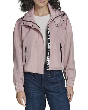 KARL LAGERFELD Windbreaker Jacket - Red