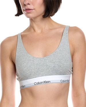 Calvin Klein Lightly Lined Bralette - Grey