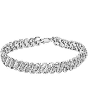 Haus of Brilliance 0.25 Ct. Tw. Diamond Link Bracelet - White