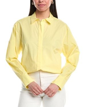 Jonathan Simkhai Chandler Oversized Button-Down Shirt - Yellow
