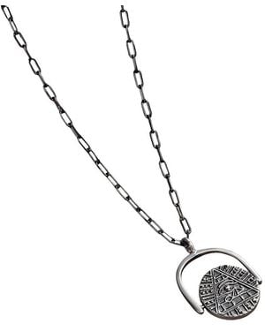 Karma and Luck Pendant Necklace - White