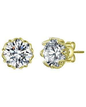 Genevive Jewelry Cz Stud Earrings - White